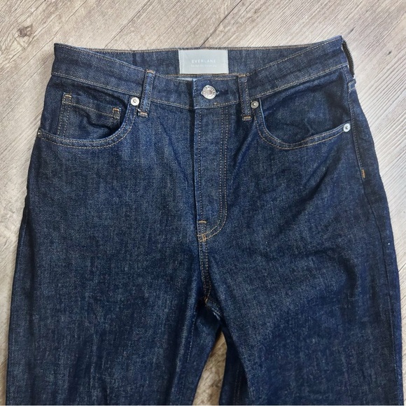 Everlane High Rise Straight Jeans 27 Dark Wash Closet Staple Coastal Tall Girl - Picture 4 of 11